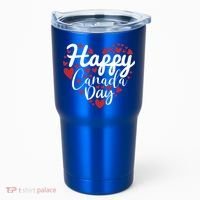 I Love Canada Happy Canada Day Gift Tumbler thumb 0