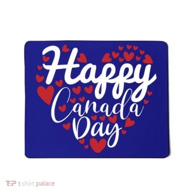 I Love Canada Happy Canada Day Gift Mousepad