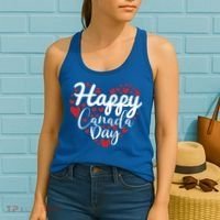 I Love Canada Happy Canada Day Gift Women's Tank Top thumb 2