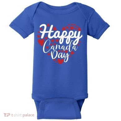 I Love Canada Happy Canada Day Gift Baby Bodysuit