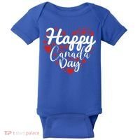 I Love Canada Happy Canada Day Gift Baby Bodysuit thumb 0