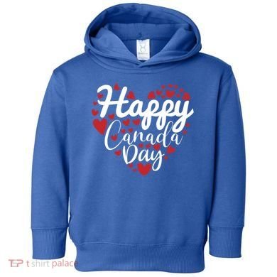 I Love Canada Happy Canada Day Gift Toddler Hoodie