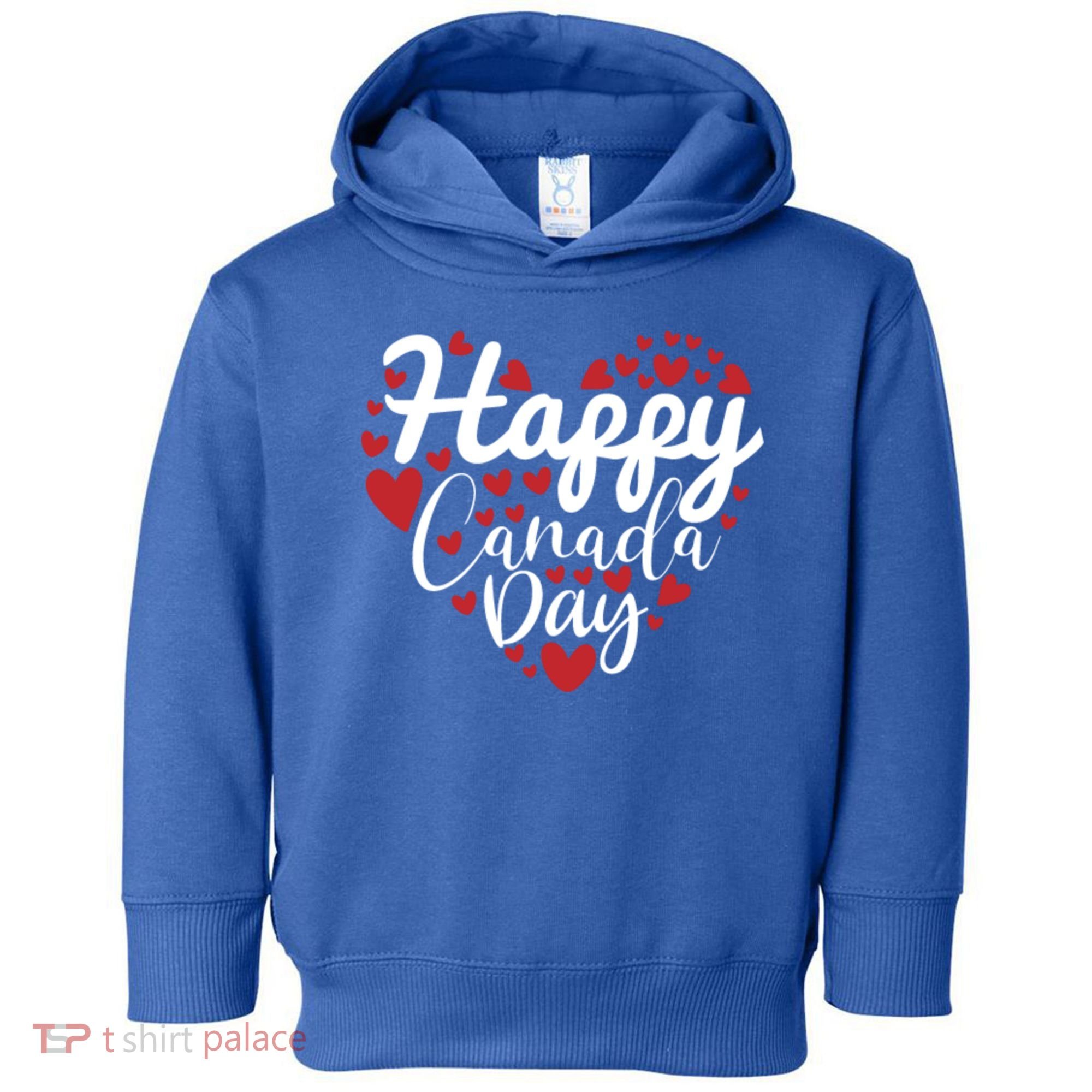I Love Canada Happy Canada Day Gift Toddler Hoodie