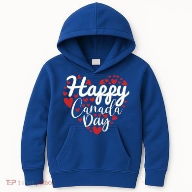 I Love Canada Happy Canada Day Gift Kids Hoodie