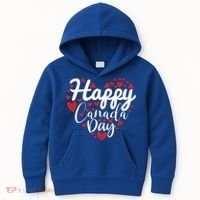 I Love Canada Happy Canada Day Gift Kids Hoodie thumb 0