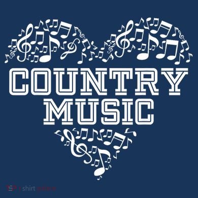 I Love Country Design Country Music Lover  Tie-Dye T-Shirt