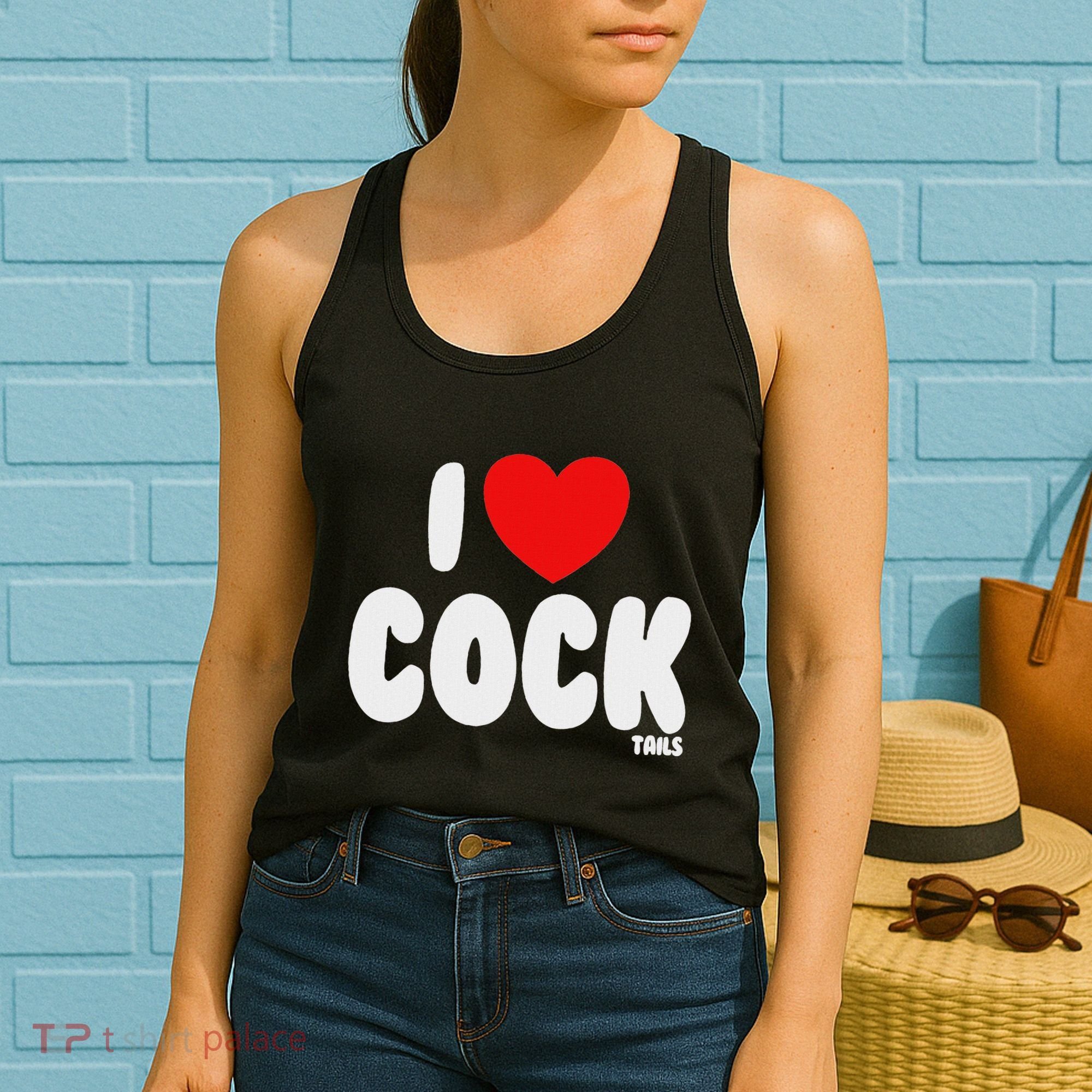 I Love Cocktails Raunchy Funny Embarrassing Women's Tank Top