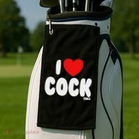I Love Cocktails Raunchy Funny Embarrassing Golf Towel thumb 2