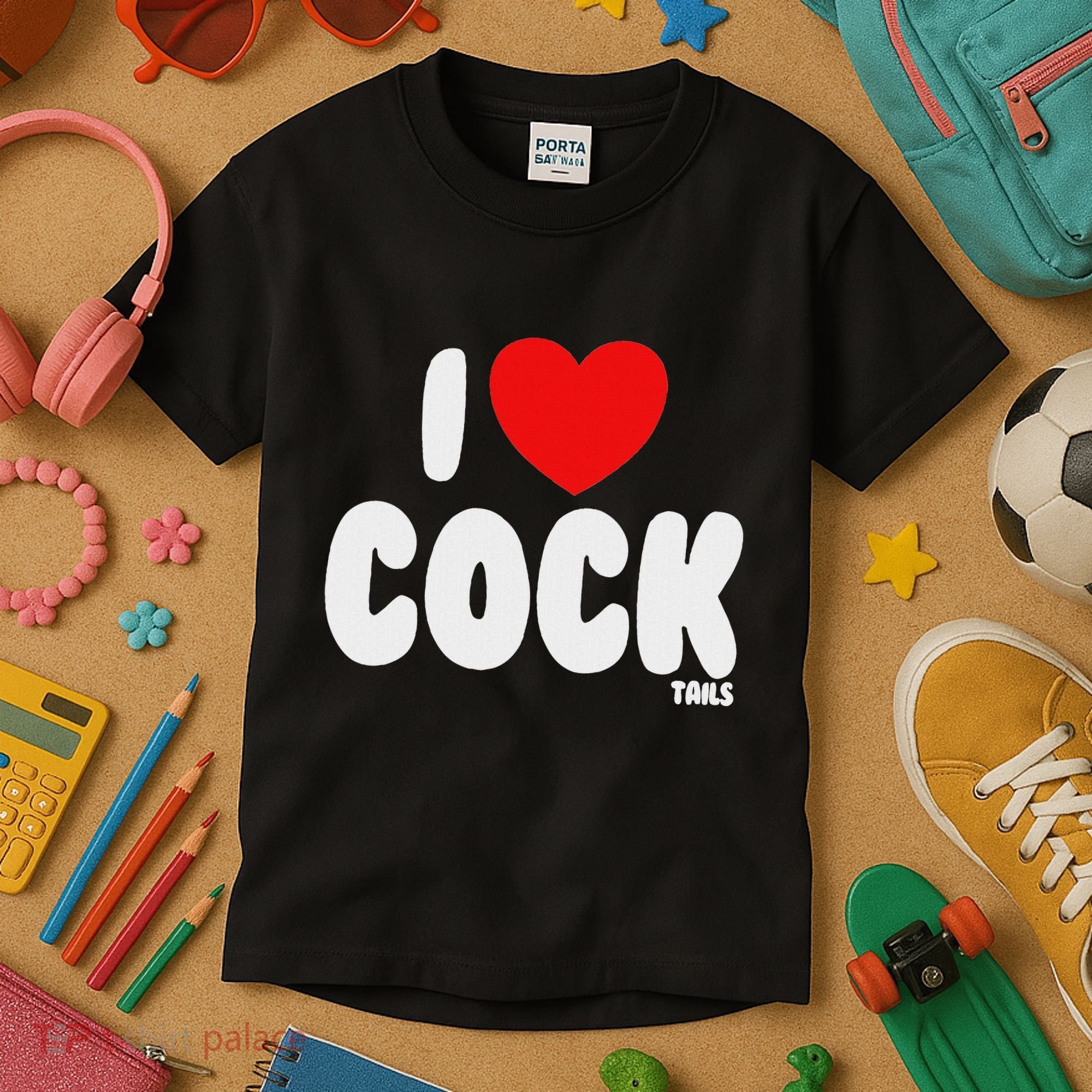 I Love Cocktails Raunchy Funny Embarrassing Kids T-Shirt