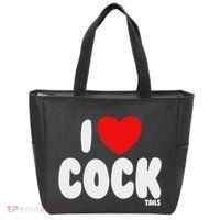 I Love Cocktails Raunchy Funny Embarrassing Tote Bag thumb 0