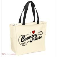 I Love Country Music Tote Bag thumb 2