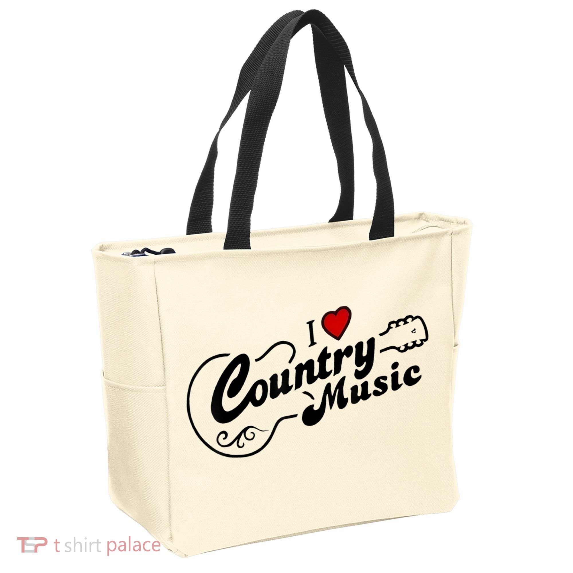 I Love Country Music Tote Bag