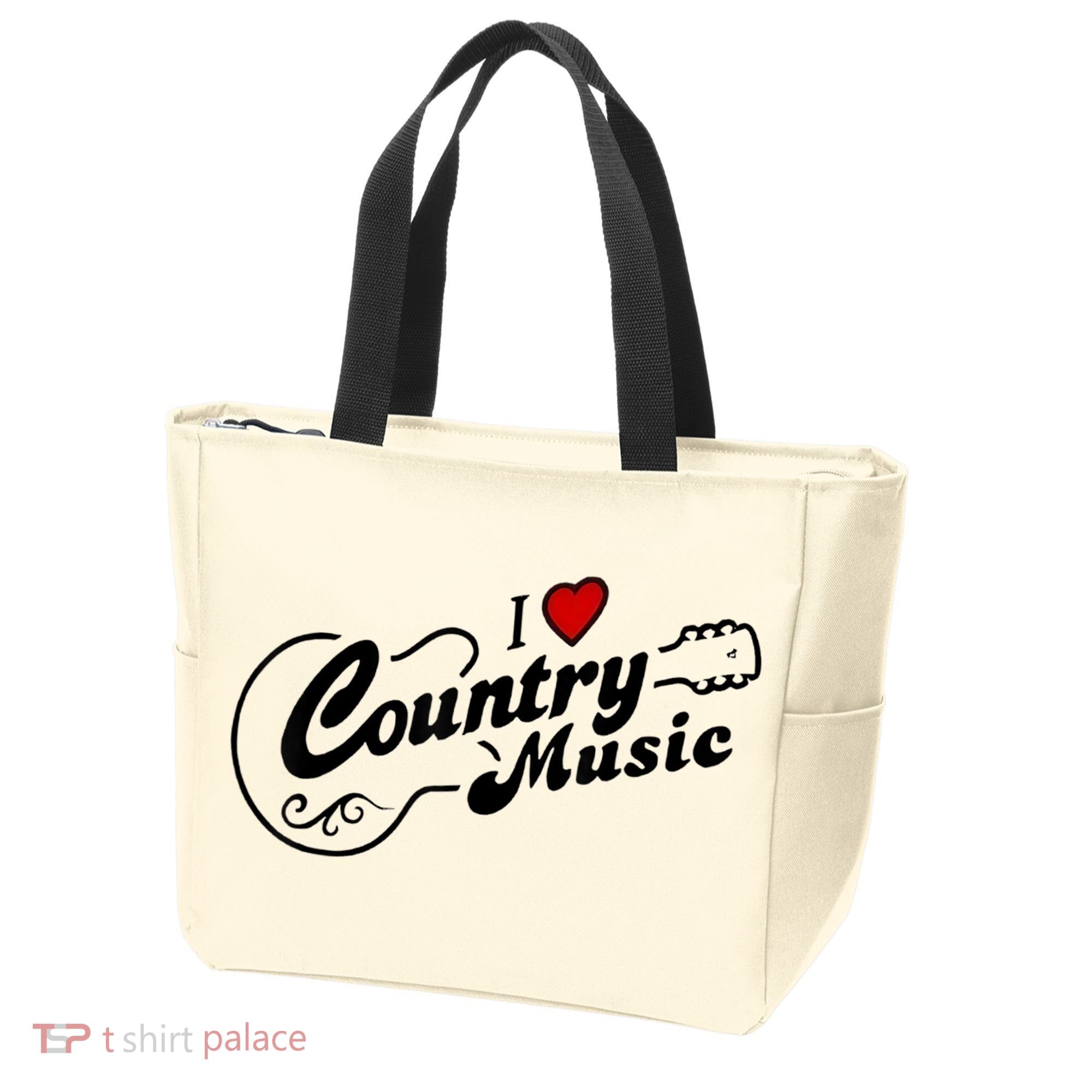 I Love Country Music Tote Bag