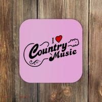I Love Country Music Coaster thumb 0