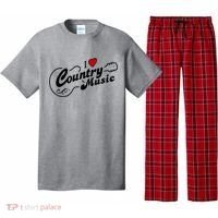 I Love Country Music Pajama Set thumb 0