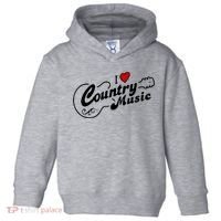 I Love Country Music Toddler Hoodie thumb 0