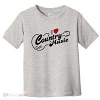 I Love Country Music Toddler T-Shirt thumb 0