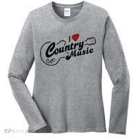 I Love Country Music Women's Long Sleeve Shirt thumb 0
