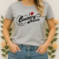 I Love Country Music Women's T-Shirt thumb 2