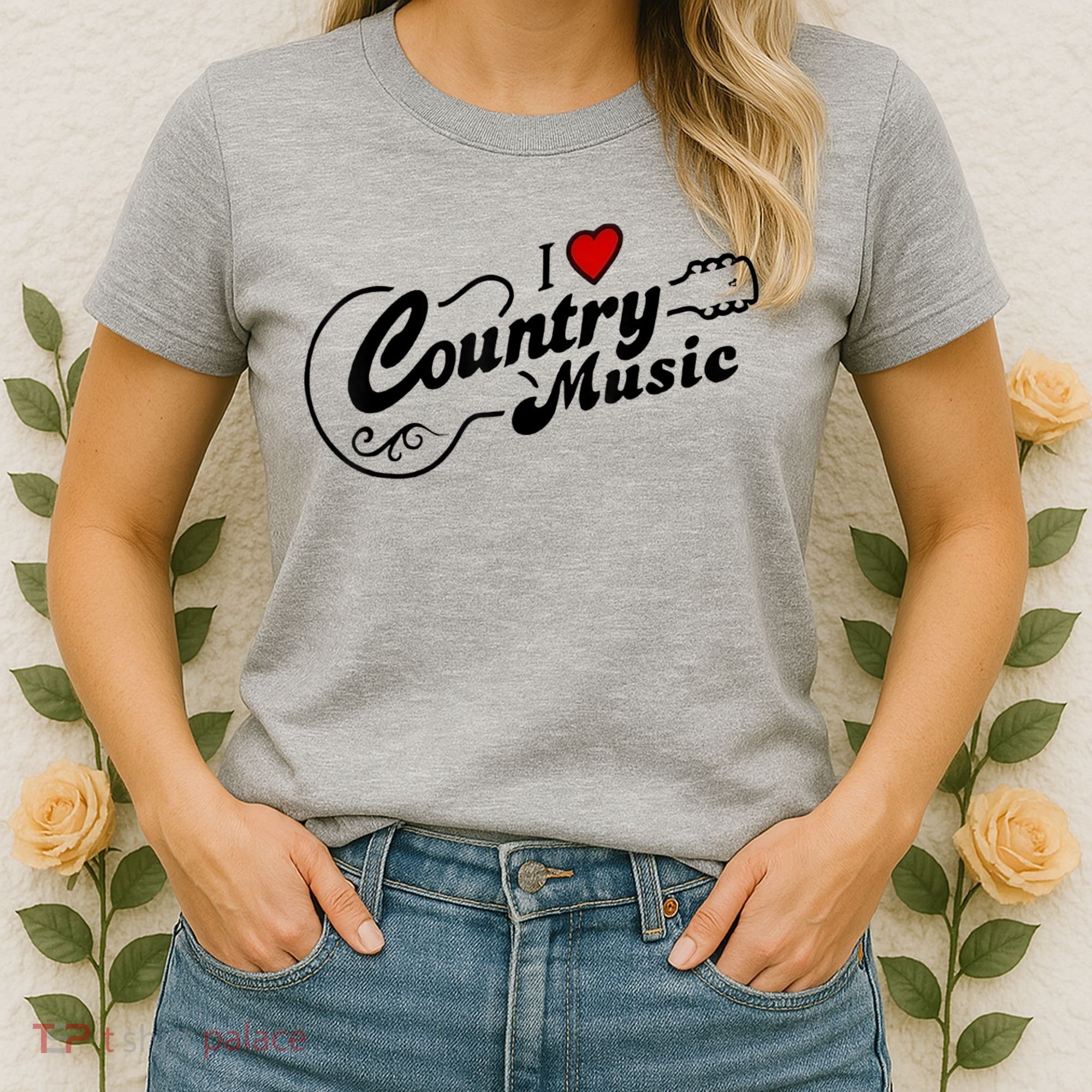 I Love Country Music Women's T-Shirt