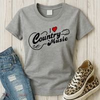 I Love Country Music Women's T-Shirt thumb 3