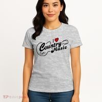 I Love Country Music Women's T-Shirt thumb 4