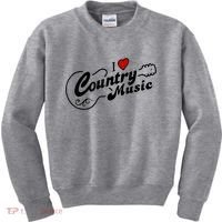 I Love Country Music Kids Sweatshirt thumb 0