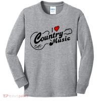 I Love Country Music Kids Long Sleeve Shirt thumb 0