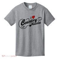 I Love Country Music Kids T-Shirt thumb 0