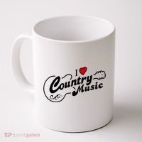 I Love Country Music Coffee Mug thumb 0