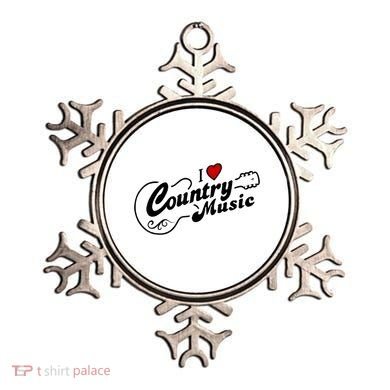 I Love Country Music Ornament