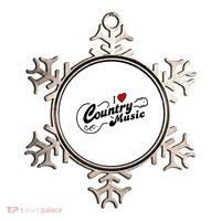 I Love Country Music Ornament thumb 0
