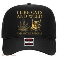 I Like Cats And Weed And Maybe 3 People Hat thumb 0