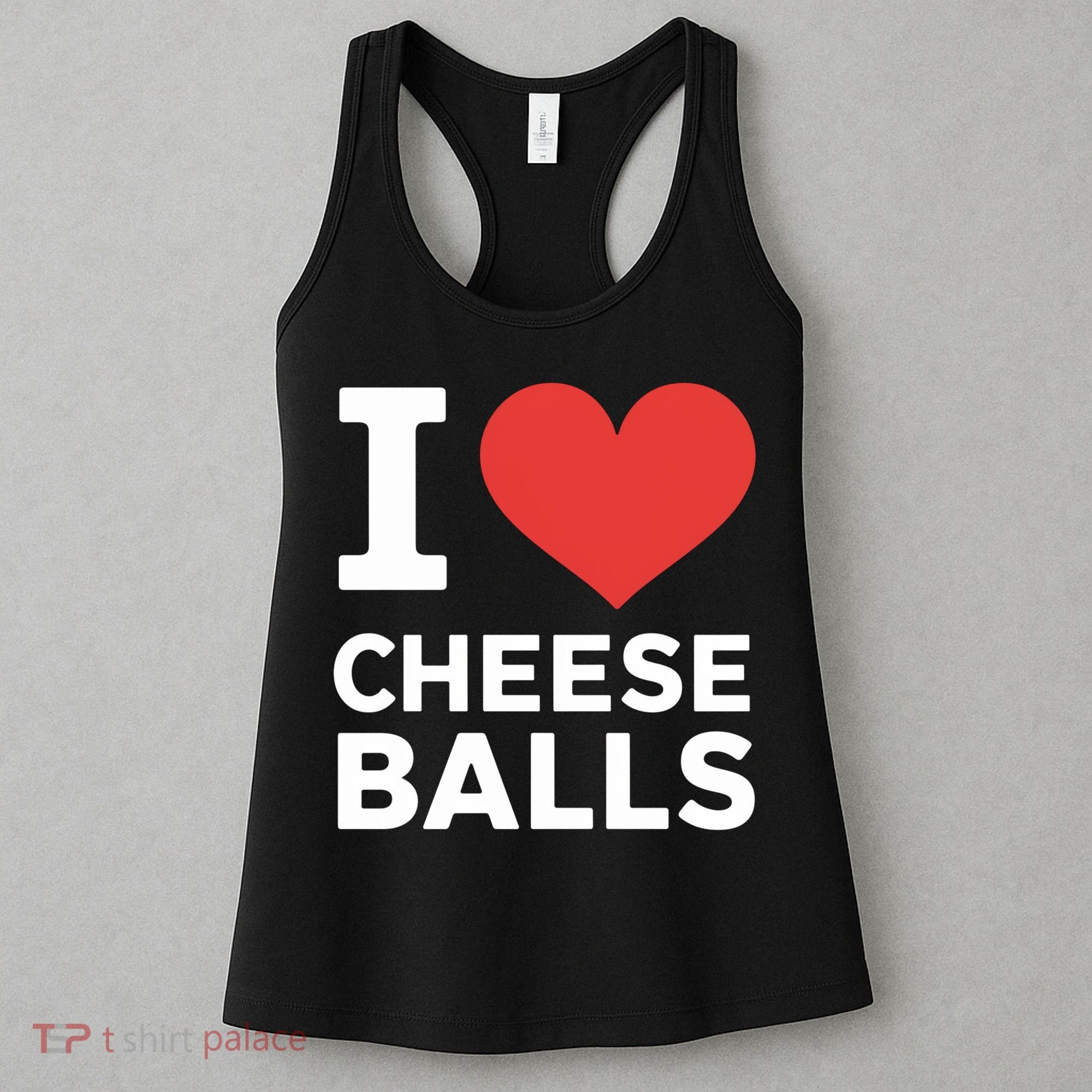 I Love Cheese Balls Funny Foodie Funny Cheese Ball Lover Women's Tank Top