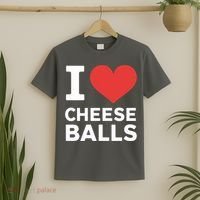I Love Cheese Balls Funny Foodie Funny Cheese Ball Lover T-Shirt thumb 2