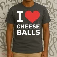 I Love Cheese Balls Funny Foodie Funny Cheese Ball Lover T-Shirt thumb 3
