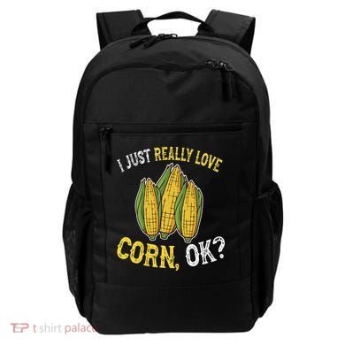 I Love Corn OK Cute And Funny Corn On The Cob Backpack
