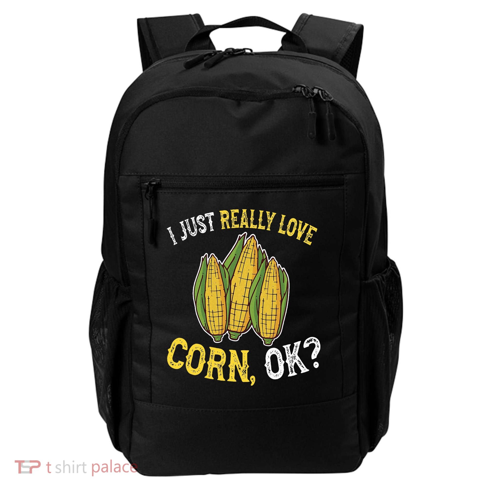 I Love Corn OK Cute And Funny Corn On The Cob Backpack