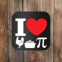 I Love Chicken Pot Pi Pie Day Math Great Gift Coaster thumb 0