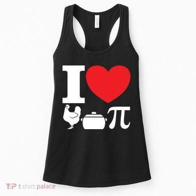 I Love Chicken Pot Pi Pie Day Math Great Gift Women's Tank Top