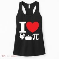 I Love Chicken Pot Pi Pie Day Math Great Gift Women's Tank Top thumb 0