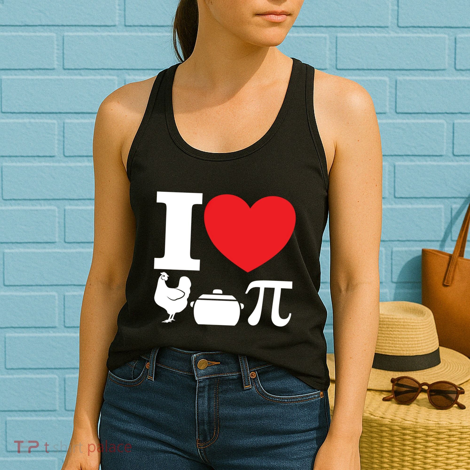 I Love Chicken Pot Pi Pie Day Math Great Gift Women's Tank Top
