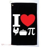 I Love Chicken Pot Pi Pie Day Math Great Gift Golf Towel thumb 0