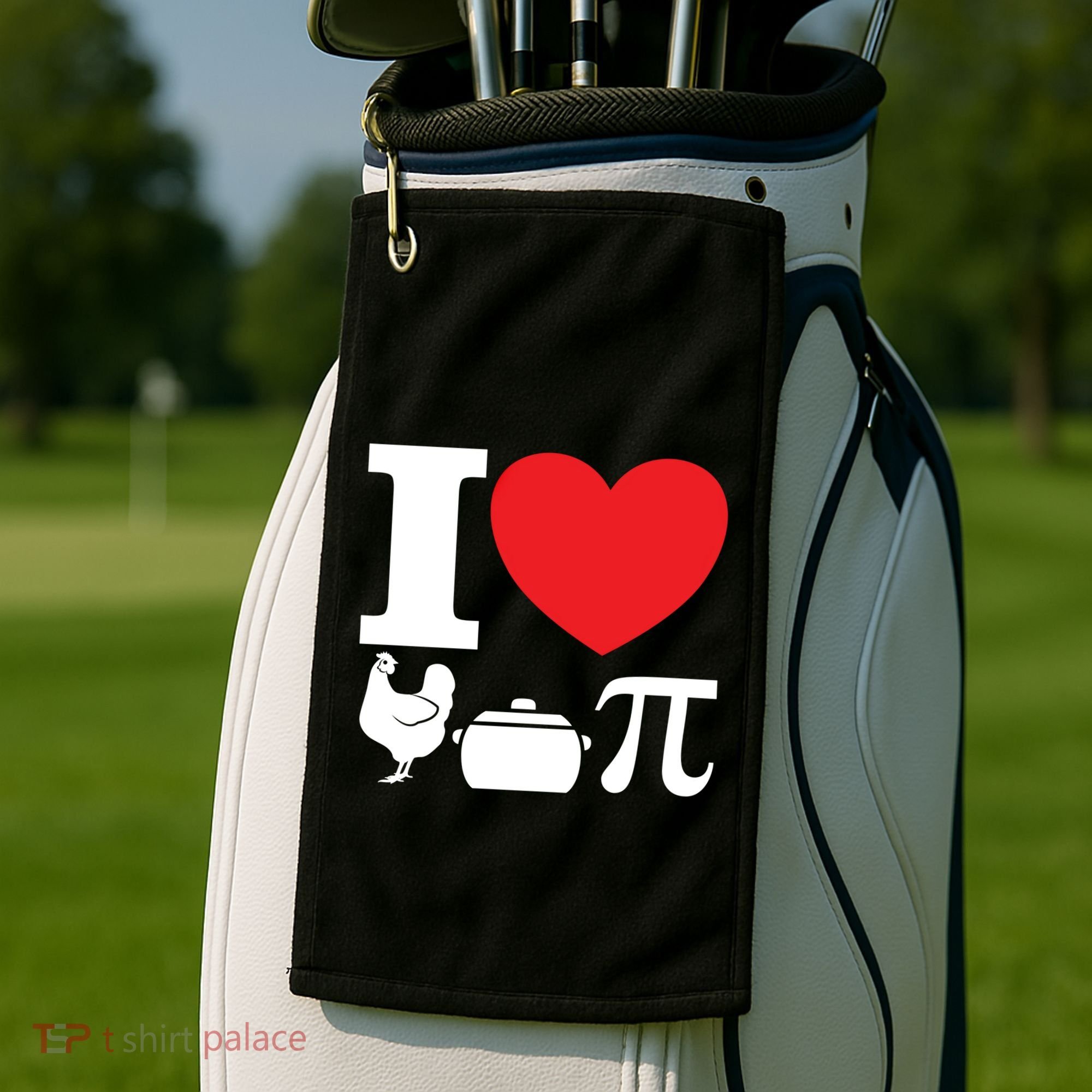 I Love Chicken Pot Pi Pie Day Math Great Gift Golf Towel