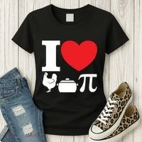 I Love Chicken Pot Pi Pie Day Math Great Gift Women's T-Shirt thumb 3