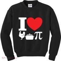 I Love Chicken Pot Pi Pie Day Math Great Gift Kids Sweatshirt thumb 0