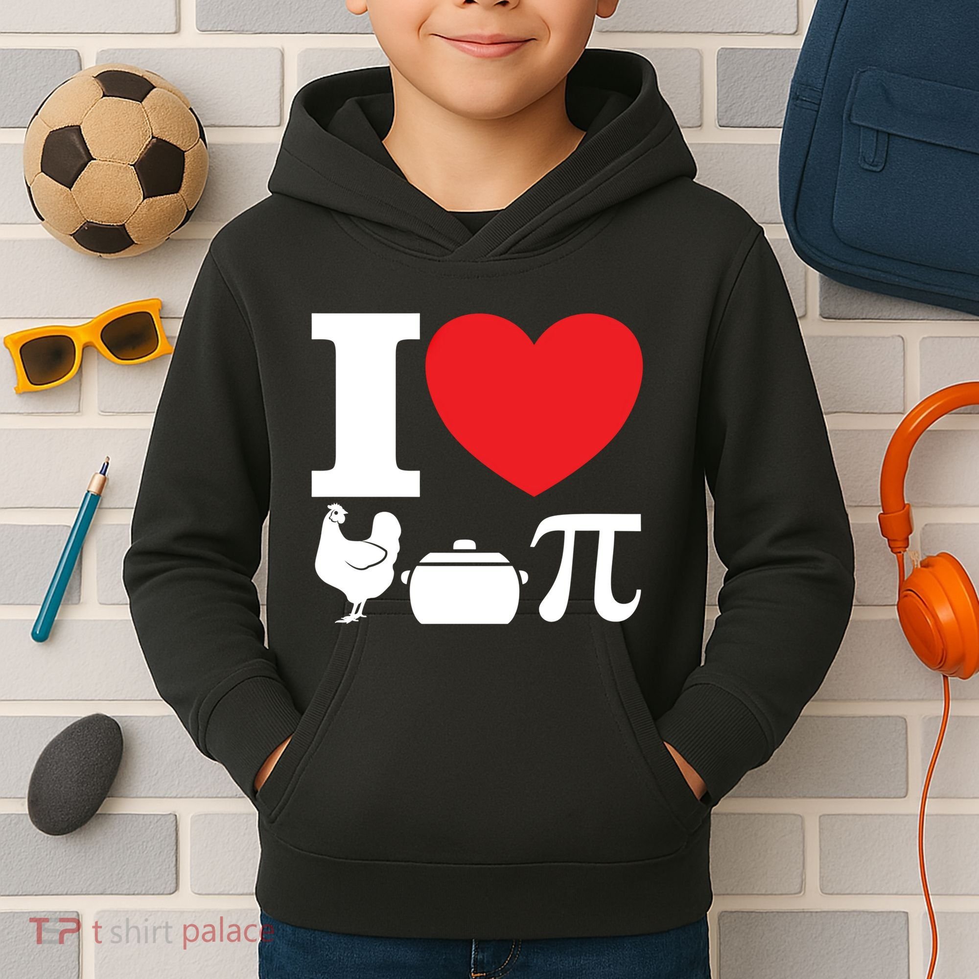 I Love Chicken Pot Pi Pie Day Math Great Gift Kids Hoodie