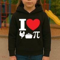 I Love Chicken Pot Pi Pie Day Math Great Gift Kids Hoodie thumb 3