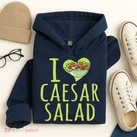 I Love Caesar Salad Funny Caesar Salad Vegetable Lover Hoodie thumb 4