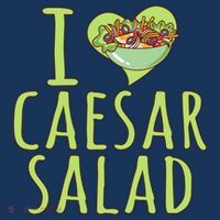 I Love Caesar Salad Funny Caesar Salad Vegetable Lover Women's Hoodie thumb 2